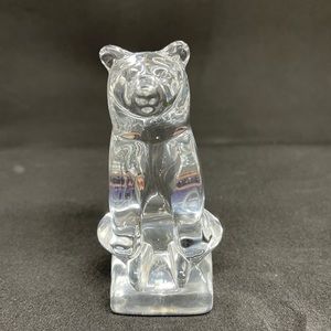 Glass Bear Hadeland paperweight